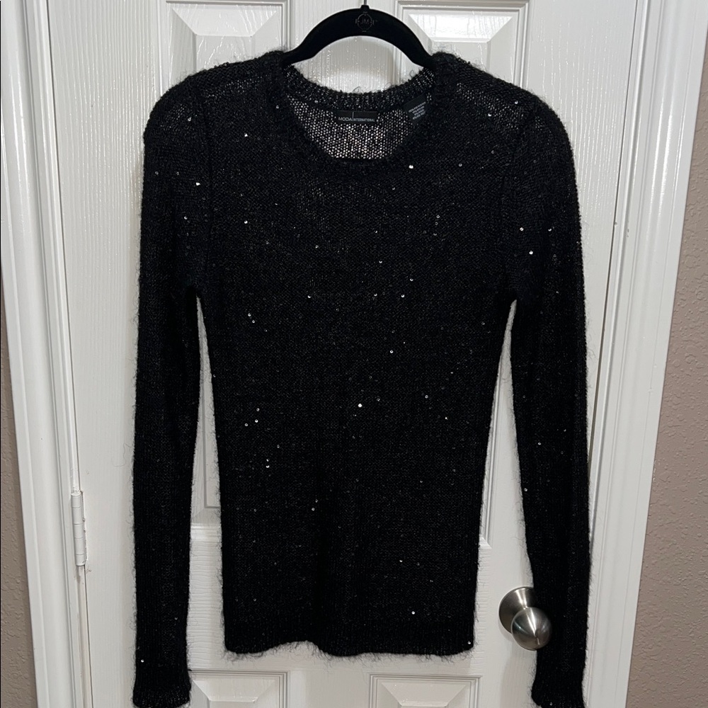 Victoria's Secret Black Sequin Sweater